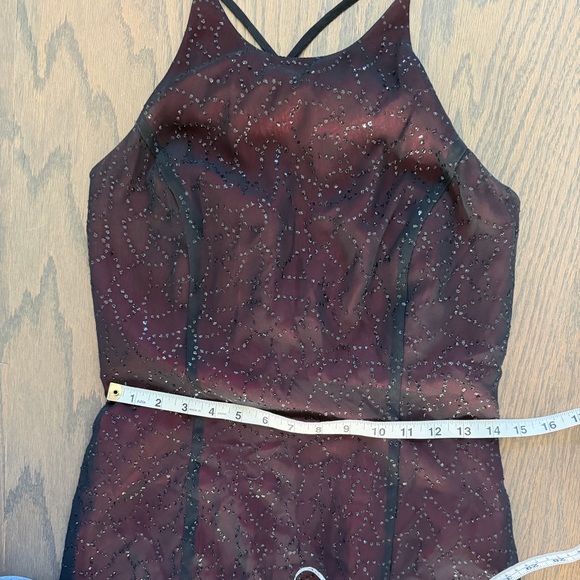 ❤️🖤 Vintage Y2K Red & Black Glitter Overlay Gown 🖤❤️ - Picture 10 of 11